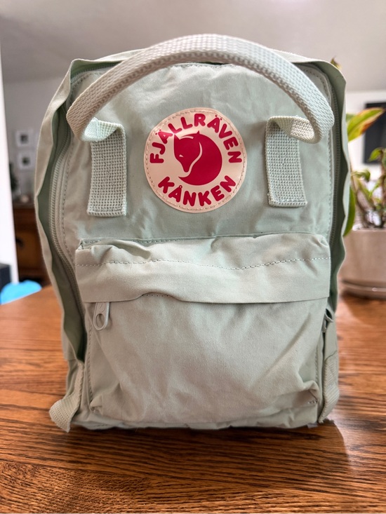 fjallraven kanken mini backpack glacier green have accessory for children who want to make a stylish statement Knken Mini Backpack - Arctic